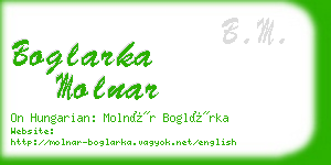 boglarka molnar business card